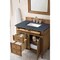 James Martin Vanities Brittany 36in Single Vanity, Saddle Brown w/ 3 CM Charcoal Soapstone Quartz Top 650-V36-SBR-3CSP - alternate 4